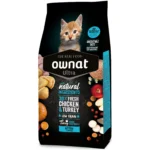 Низькозерновий корм для кошенят OWNAT ULTRA KITTEN з куркою та індичкою