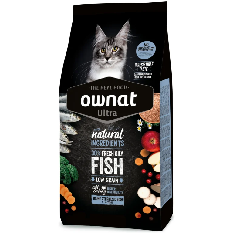 Сухий корм Ownat Ultra Young Sterilized Fish для стерилізованих котів з рибою