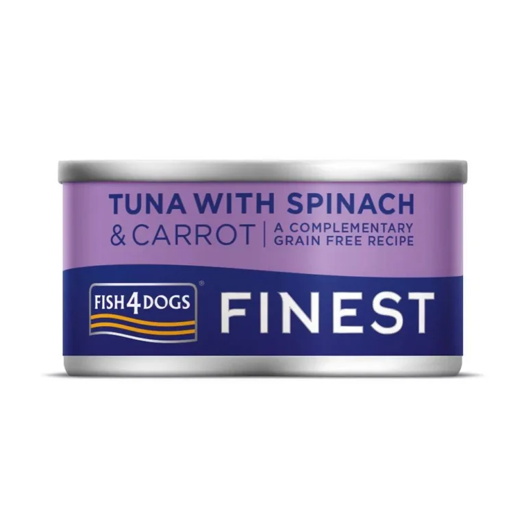 Вологий корм Fish4Dogs Finest з тунцем і морквою для собак, 85 г