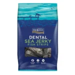 Натуральні ласощі для собак з 100% Шкіри Білої Риби Fish4Dogs Sea Jerky Рибні смужки, 500 г