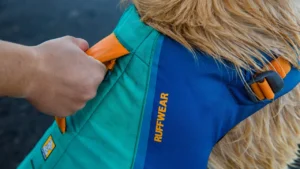 Рятувальний жилет для собак Ruffwear Float Coat™ Deep Blue Purple Lily Фіолетова лілія 1 45103 float coat key features easy lift assist web