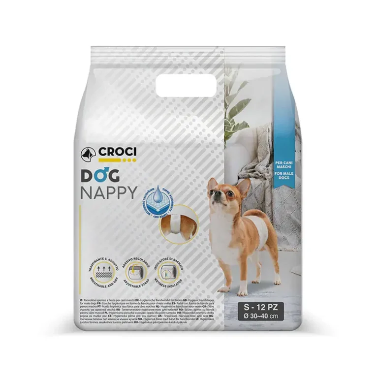 Підгузки Dog Nappy CROCI для кобелів з індикатором вологості, 12 шт