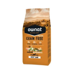 Сухий корм Ownat Grain Free Prime з ягням для собак, 12 кг
