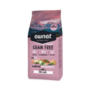 Сухий корм Ownat Grain Free Prime з ягням для собак малих порід