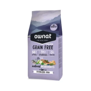Сухий корм Ownat Grain Free Prime для стерилізованих котів з рибою