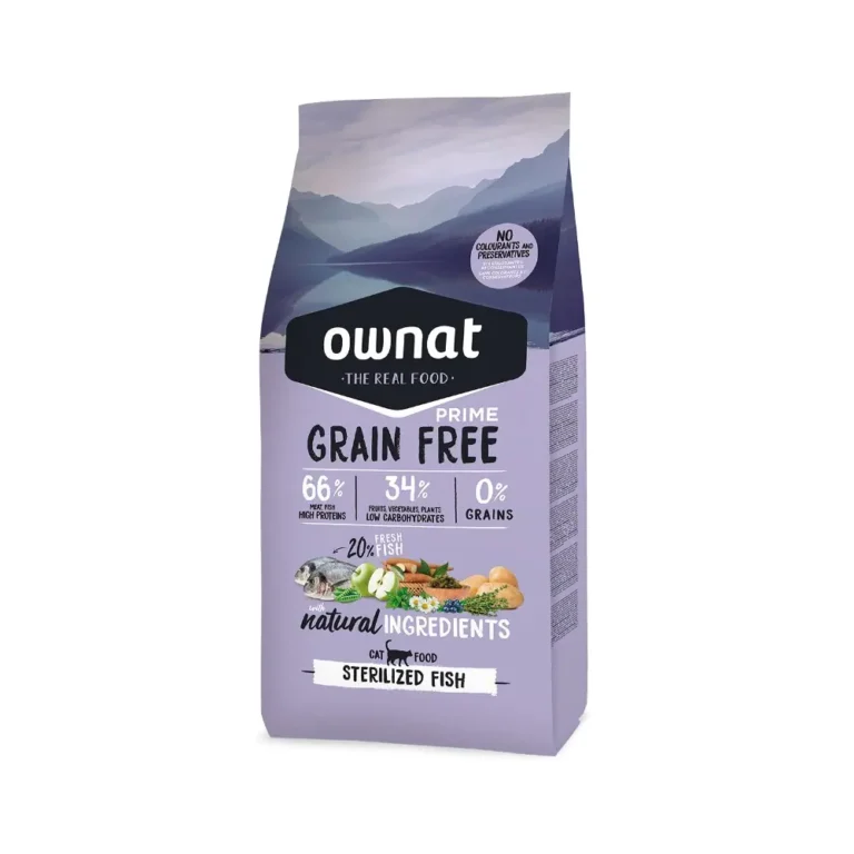 Беззерновий корм для стерилізованих котів OWNAT GRAIN FREE PRIME з рибою