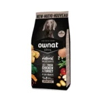 Низькозерновий корм для собак середніх порід OWNAT ULTRA MEDIUM ADULT з куркою та індичкою