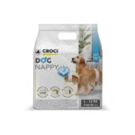 Одноразові підгузки для собак (кобелів) DOG NAPPY CROCI з індикатором вологості, 12 шт