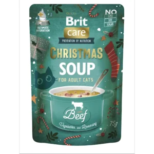 Вологий корм для котів Brit Care Christmas Beef Soup з яловичиною, 75 г