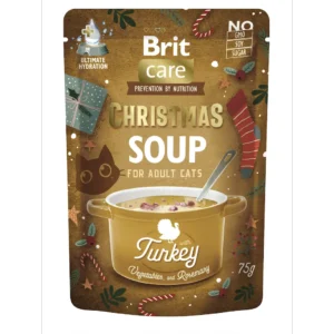 Вологий корм Brit Care Christmas Turkey Soup з індичкою для котів, 75 г