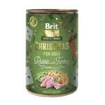 Вологий корм для собак Brit Mono Protein Christmas Rabbit з кроликом, індичкою і гарбузом, 400 г