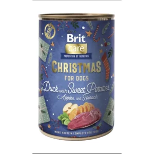 Вологий корм Brit Mono Protein Christmas Duck з качкою для собак, 400 г