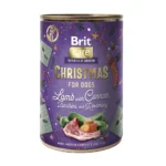Вологий корм Brit Mono Protein Christmas Lamb з ягням для собак, 400 г