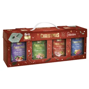 Набір корму Brit Mono Protein Christmas Selection для собак, 4x400 г