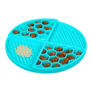 Килимок для злизування WAUDOG Silicone блакитний для собак