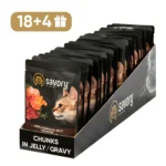 Вологий корм Savory для кошенят з ягням, 85 г (18+4 шт)