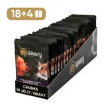 Набір вологого корму Savory з ягням для стерилізованих котів, 22x85 г