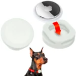 Чохол для AirTag для нашийників та шлей WAUDOG Silicone, світлонакопичувальний, силіконовий Ш 15-35 мм