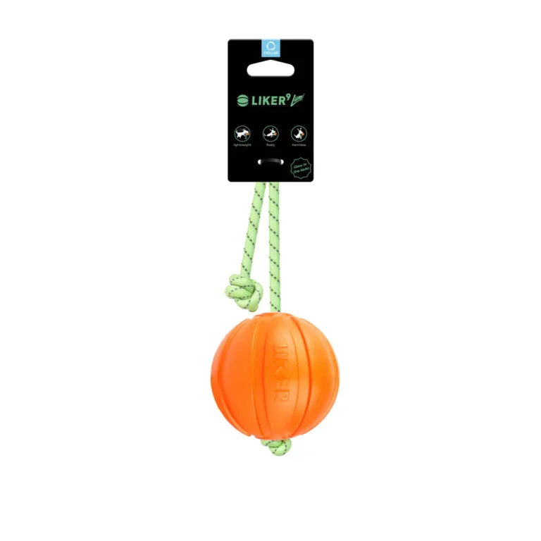 М'ячик зі шнурком, який світиться у темряві Liker Lumi 9 для собак великих порід