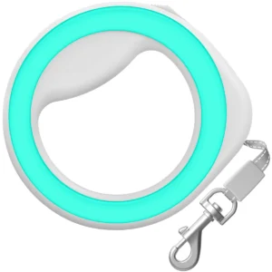 Рулетка WAUDOG бірюзова для собак до 40 кг, 2.9 м