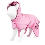Халат Max & Molly Bath Robe Leopard Pink з леопардовим принтом для собак