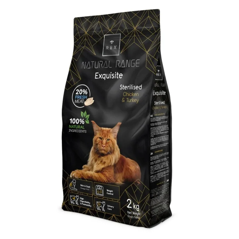 Сухий корм REX RNR Exquisite для стерилізованих котів з куркою і індичкою, 2 кг