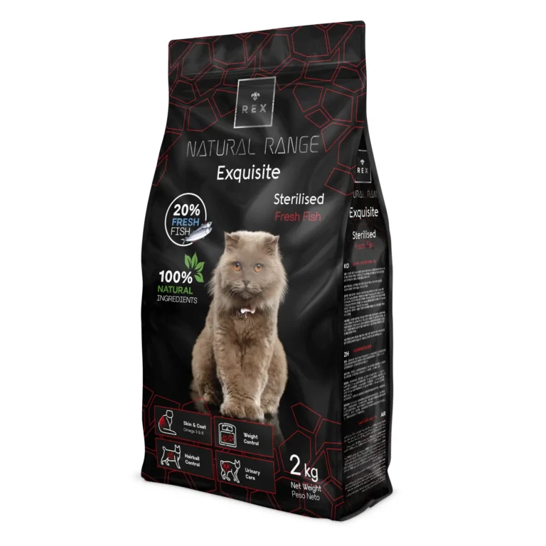 Сухий корм REX RNR Exquisite для стерилізованих котів з рибою, 2 кг