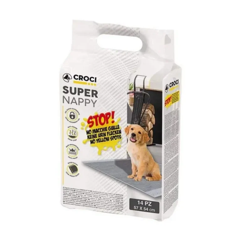 Пелюшки CROCI Super Nappy з вугіллям для собак, 57x54 см