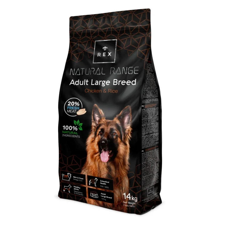 Сухий корм Rex Natural Range Large Breed з куркою для собак великих порід, 14 кг