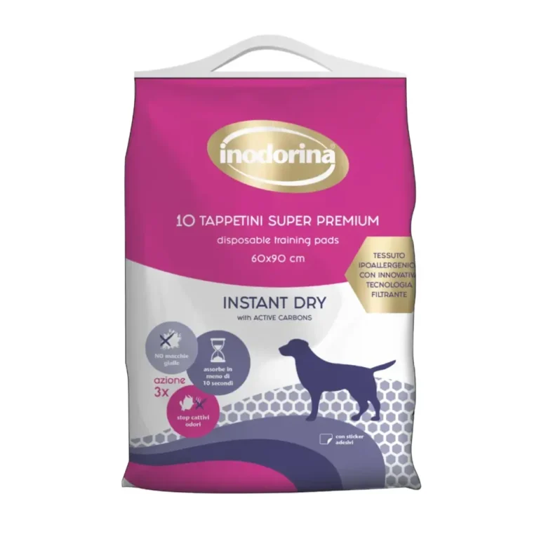 Пелюшки Inodorina Instant Dry з активованим вугіллям для собак, 60х90 см
