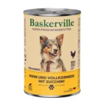Вологий корм для собак Baskerville з півнем, рисом і цукіні