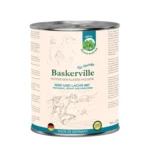 Вологий корм для собак Baskerville холістик з яловичиною, лососем, пастернаком та шпинатом