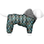 Комбінезон для собак WAUDOG Clothes, малюнок "Луска" (зима)