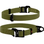 Нашийник COLLAR EVOLUTOR для собак середніх - гігантських порід, пряжка з надміцного авіаційного алюмінію з площадкою для гравіюванню, 25-70 см, Хакі