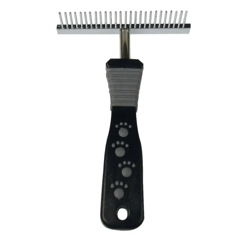 Гребінець-граблі однорядний TATRAPET Dog Salon, 8x12,6 см