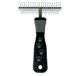 Гребінець-граблі Tatrapet Dog Salon двосторонній дворядний для собак, 8×12.6 см
