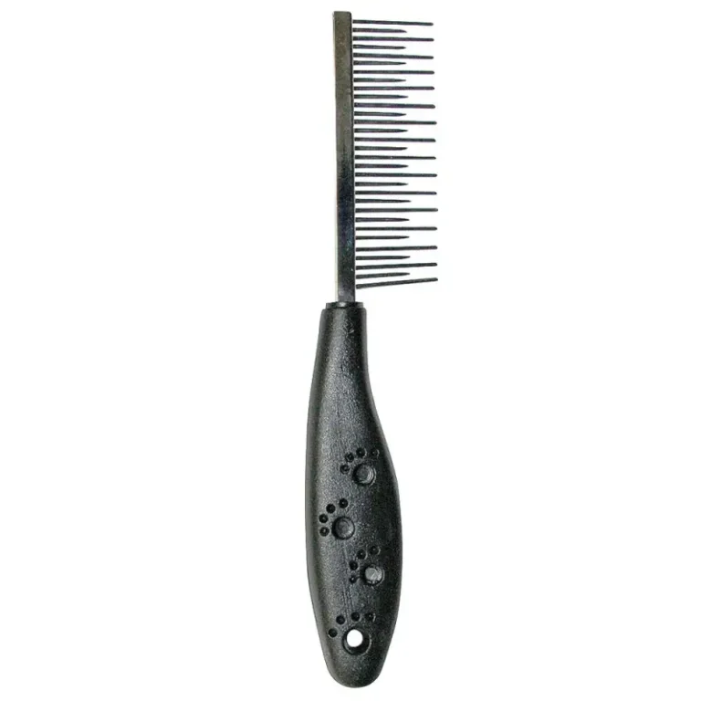 Гребінець Tatrapet Dog Salon дворядний різний зуб для собак, 3×18 см
