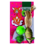 Іграшка TATRAPET Caty Funny миша і 2 м'ячика для котів, 3.5-6.3 см