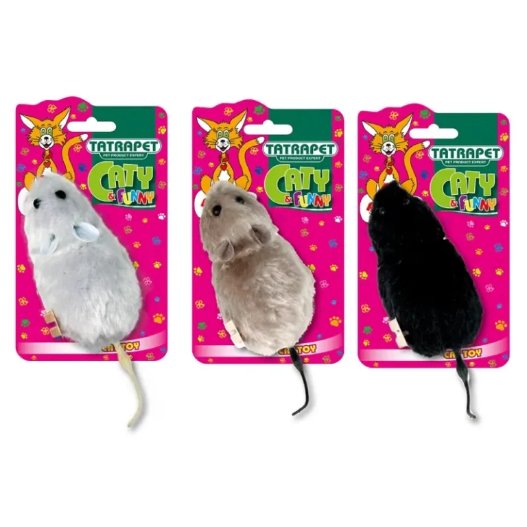 Іграшка TATRAPET Caty Funny механічна миша для котів, 11.5 см