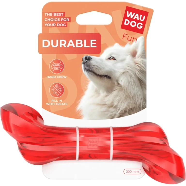 Іграшка WAUDOG Fun Durable кістка червона для собак