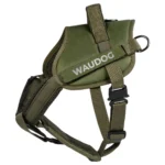 Шлея для службових собак WAUDOG PRO-2, світловідбивна, металевий фастекс, хакі