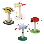 Кігтеточка (драпак) для котів Комаха з іграшками CROCI Lucky Bugs, 47х35х35 см (*кольори в асортименті)