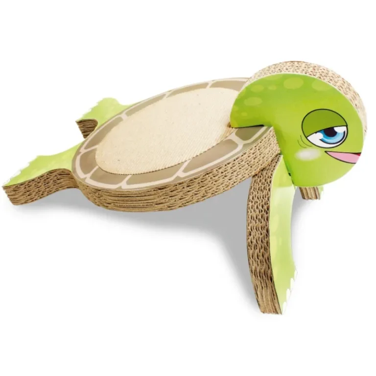 Кігтеточка CROCI Olivia Cardboard Turtle з гофрокартону для котів, 26х36х20 см