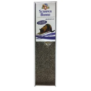 Кігтеточка CROCI Cardboard з гофрокартону з м'ятою для котів, 48х12,5х5 см