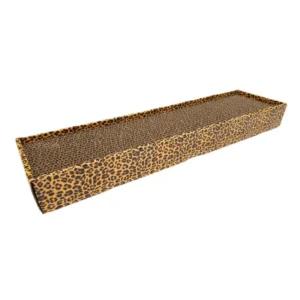 Кігтеточка CROCI Animalier з гофрокартону, принт леопард для котів, 48х12,5х5 см