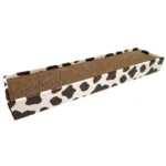 Кігтеточка CROCI Animalier з гофрокартону, принт корова для котів, 48х12,5х5 см