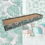 Кігтеточка CROCI Texture з гофрокартону, зелене листя для котів, 48х12,5х5 см