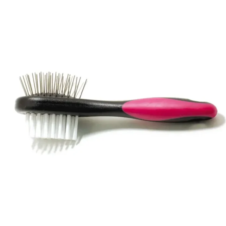 Гребінець-щітка Croci Vanity двостороння маленька для собак та котів, 14×3.7×4.5 см