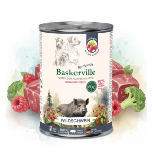 Вологий корм Baskerville Пребіо з кабаном для собак
