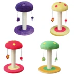 Кігтеточка (драпак) для котів Гриб з іграшками CROCI Mushroom, 47х35х35 см (*кольори в асортименті)